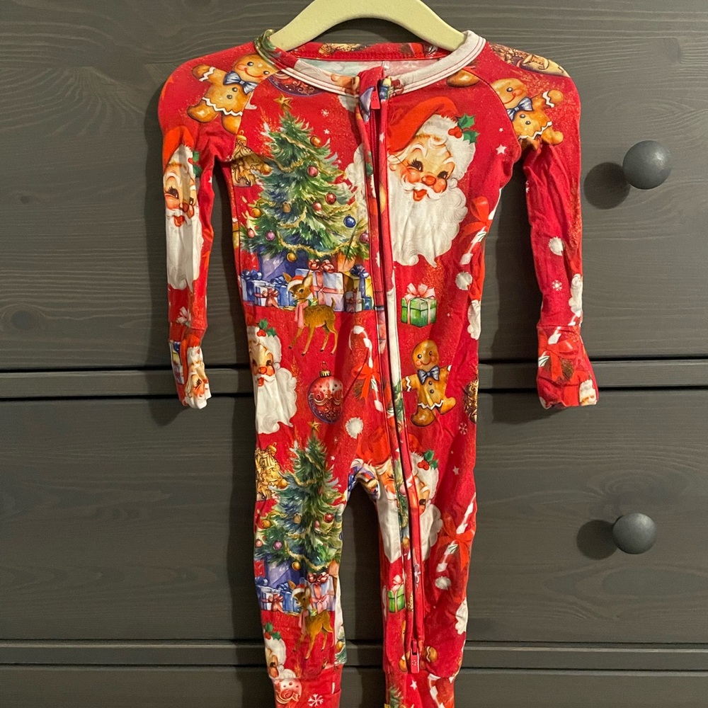 Classic Christmas Bamboo Pajamas 0-3 month